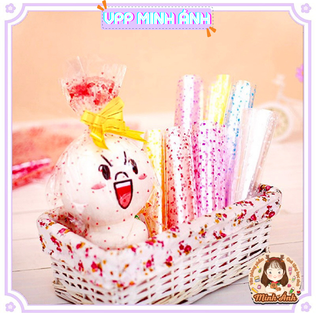 Set 10 Túi Gói Quà Trong Suốt, Kích Thước Lớn