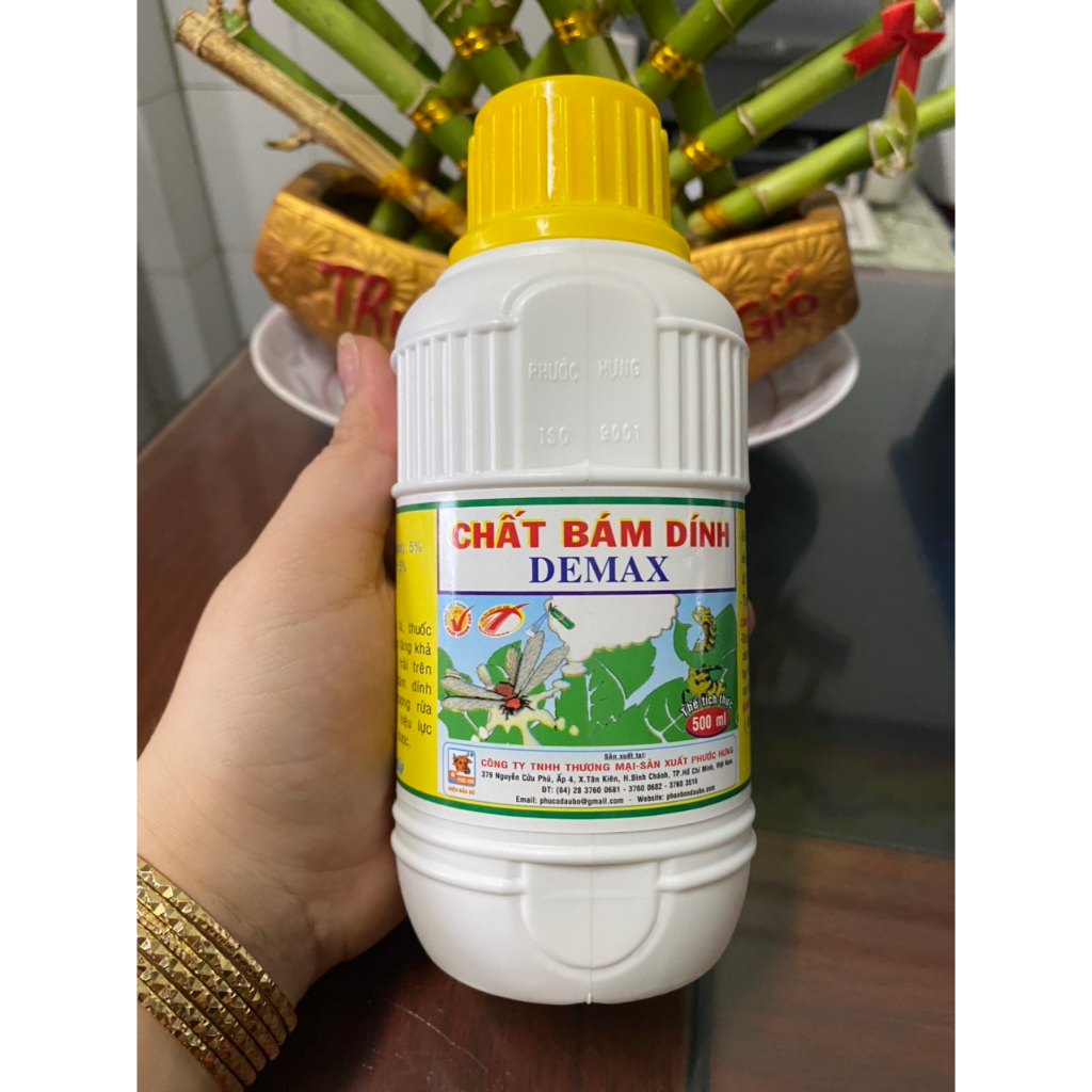 THUỐC Chất Bám Dính - DEMAX - PHƯỚC HƯNG - 500ml - Kết hợp được hầu hết thuốc BVTV