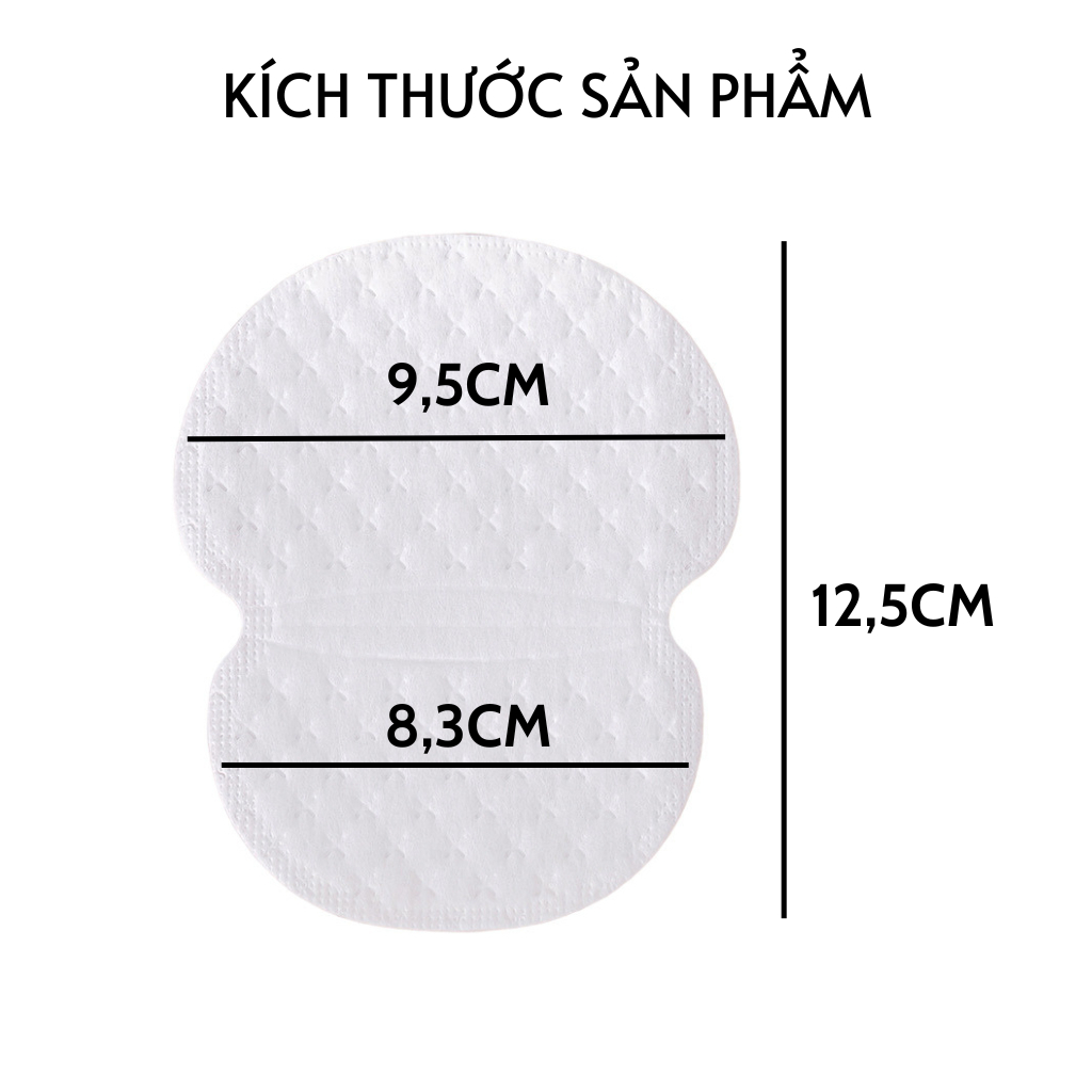 MVP3187 Set 100 miếng dán nách, miếng dán thấm mồ hôi nách chống ướt áo 5 lớp, khử mùi hôi cho nam và nữ