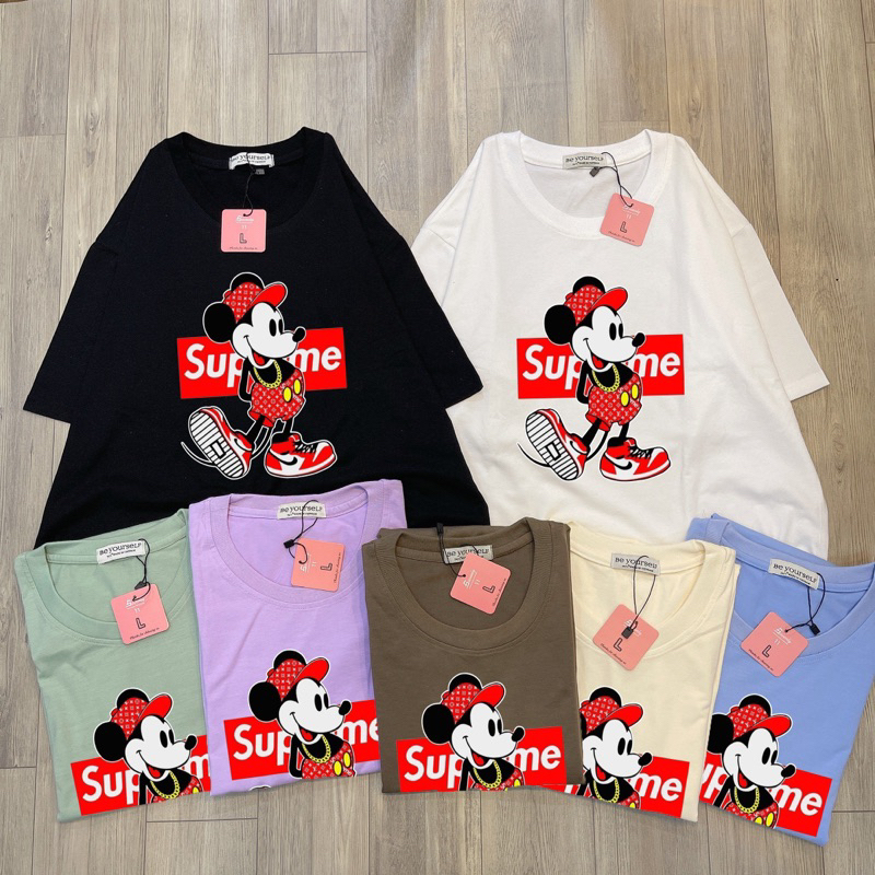 Áo Thun PHÔNG NAM NỮ UNISEX in CHUỘT MICKEY MINNIE HOT TREND ĐỘC LẠ - Hình chụp thật (Đủ size M-L-XL-XXL BIGSIZE)