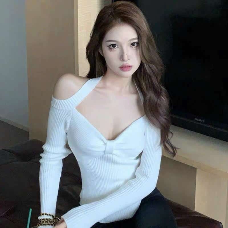 Áo len dây cổ hàng QC