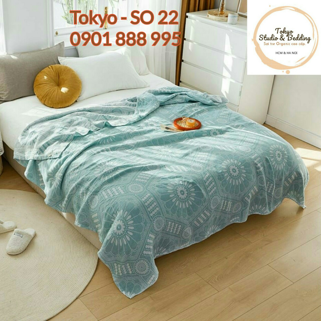 [XẢ] SO 46_Chăn Hè Xô Organic Cotton Dòng Phổ thông/Basic 3 lớp