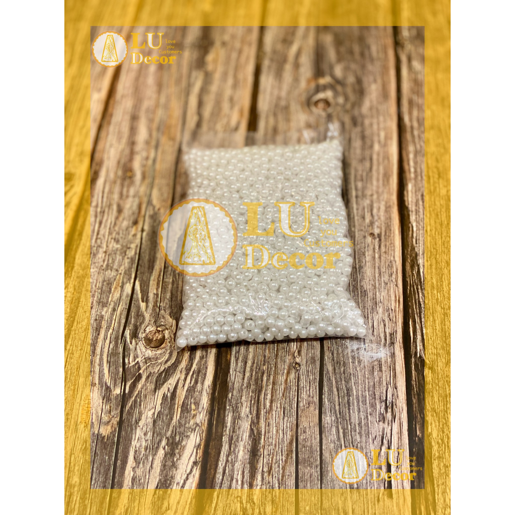 Túi Hạt trai (100gr) trang trí oản thờ, làm đồ handmade giỏ hoa quà | Oản |Oản ngọc |Oản tài lộc | LU