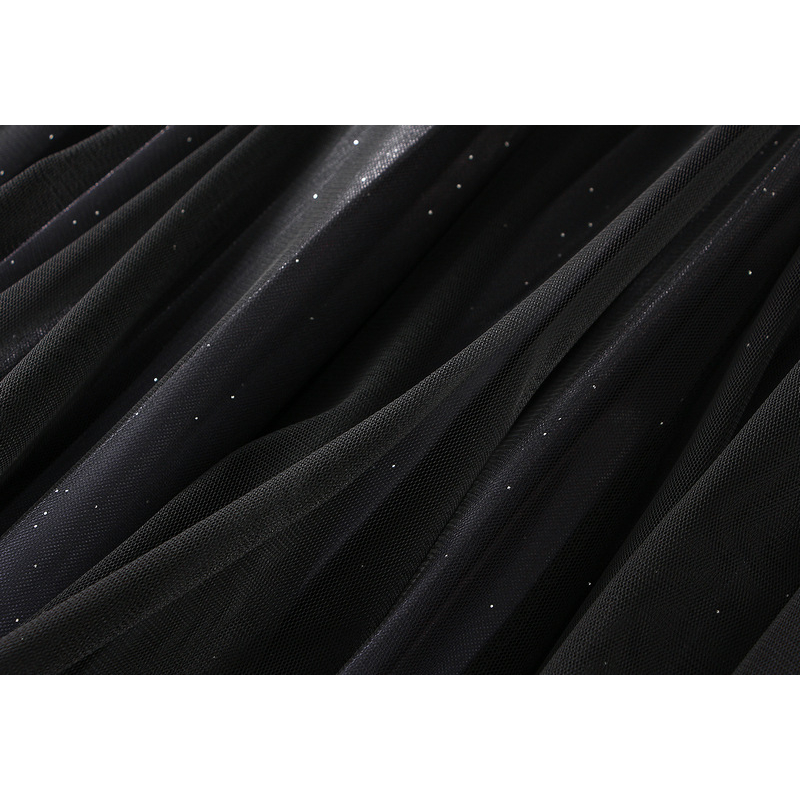 V.I.T House | Chân váy ren lưới ombre ánh kim 2 lớp