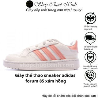  Giày thể thao sneaker adidas forum 85 xám hồng bản cao cấp size 36-39 