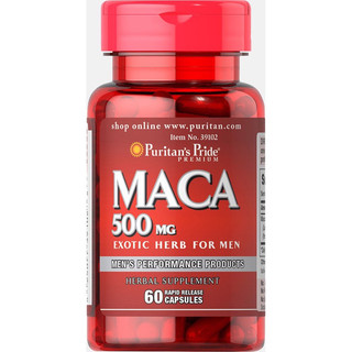 Viên uống tăng cường sinh lực Puritan's Pride Primium Maca Exotic Herb For Men 500mg 60 viên