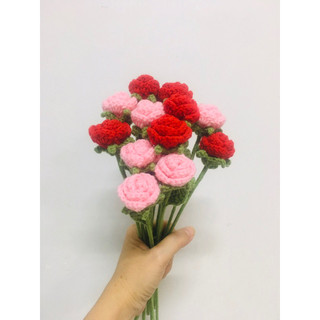 Hoa hồng mini bằng len handmade