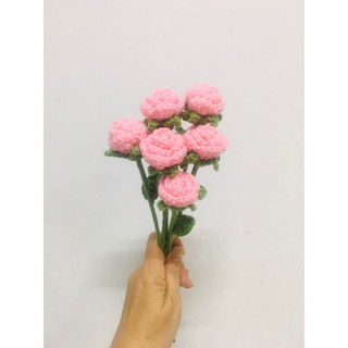 Hoa hồng mini bằng len handmade