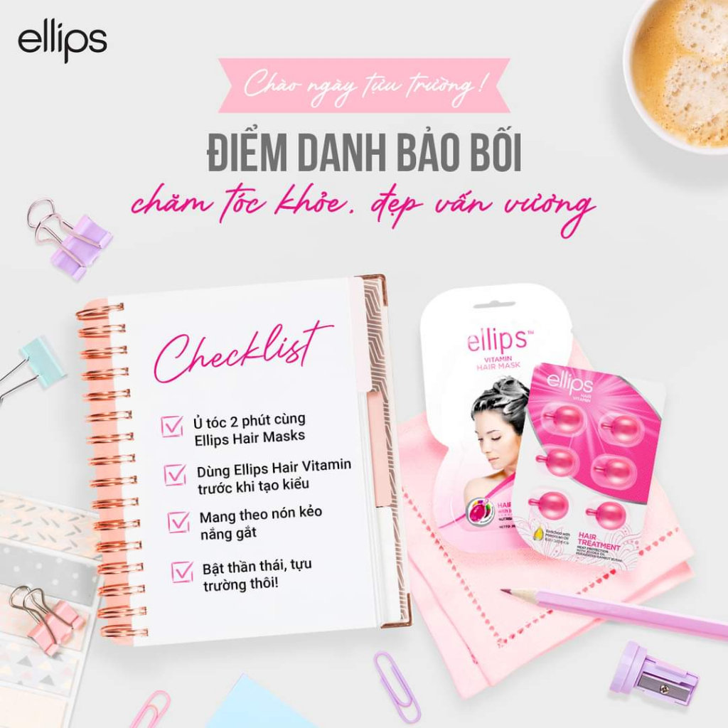 Viên serum dưỡng tóc Ellips Hair Vitamin