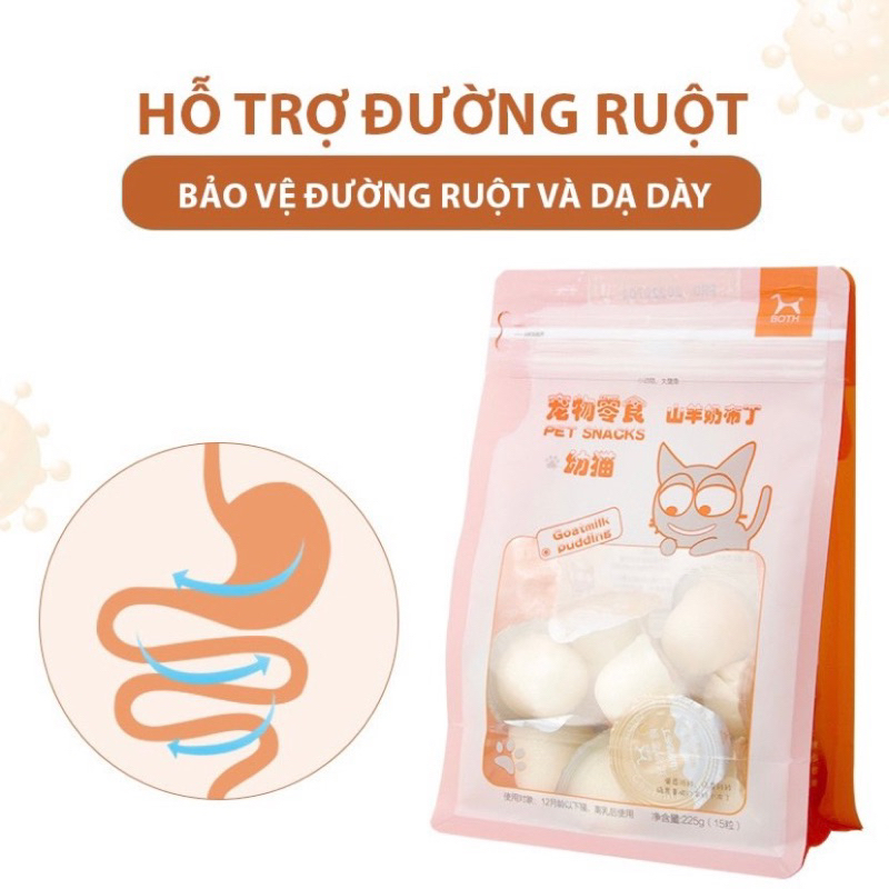 PUDDING SỮA DÊ BỔ SUNG CANXI VÀ DINH DƯỠNG CHO MÈO