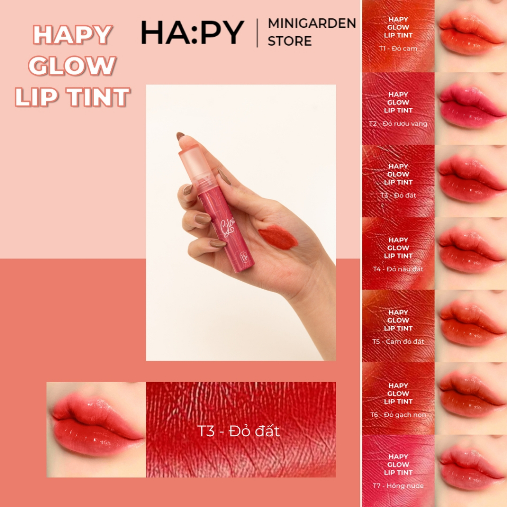 SON HAPY TINT BÓNG - SON HAPY GLOW LIP TINT