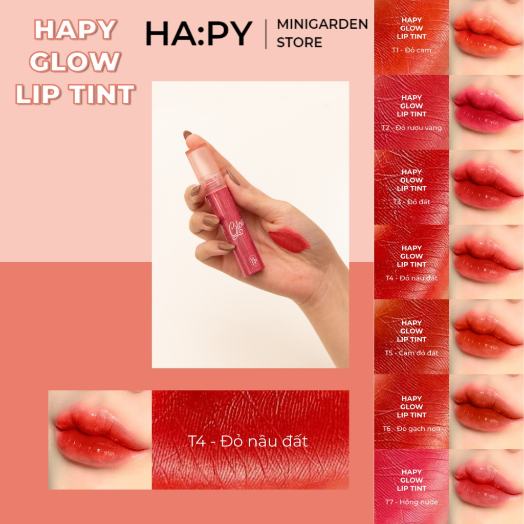 SON HAPY TINT BÓNG - SON HAPY GLOW LIP TINT