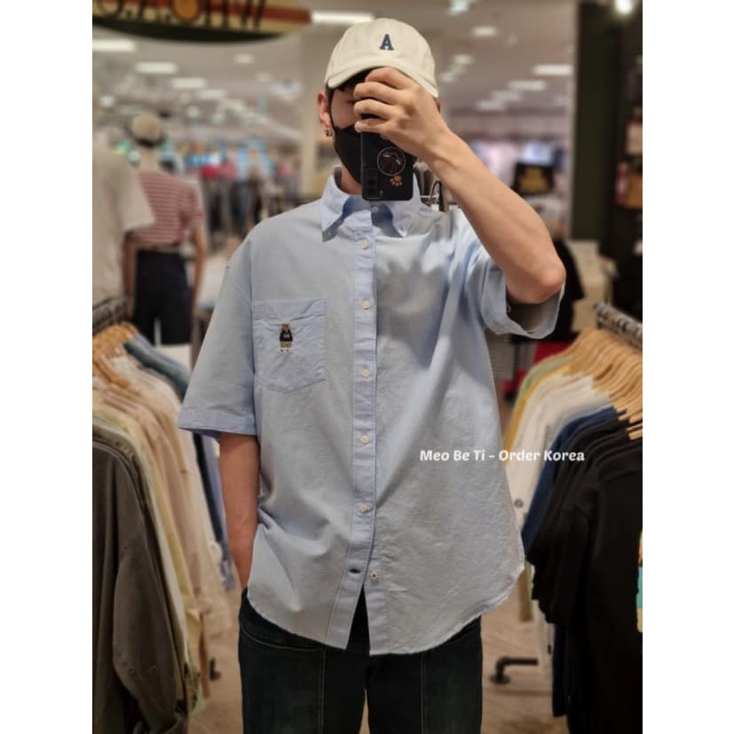 Áo sơmi tay ngắn form rộng sale 90%