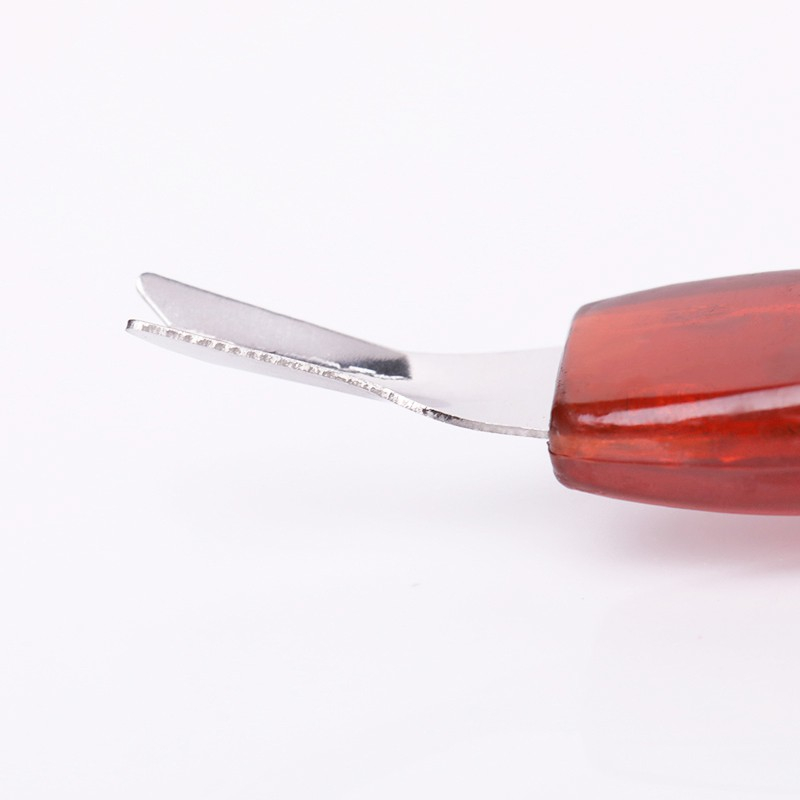 Dụng cụ đẩy da móng tay cán cầm nhựa đỏ chuyên dụng cho làm móng tay, móng chân