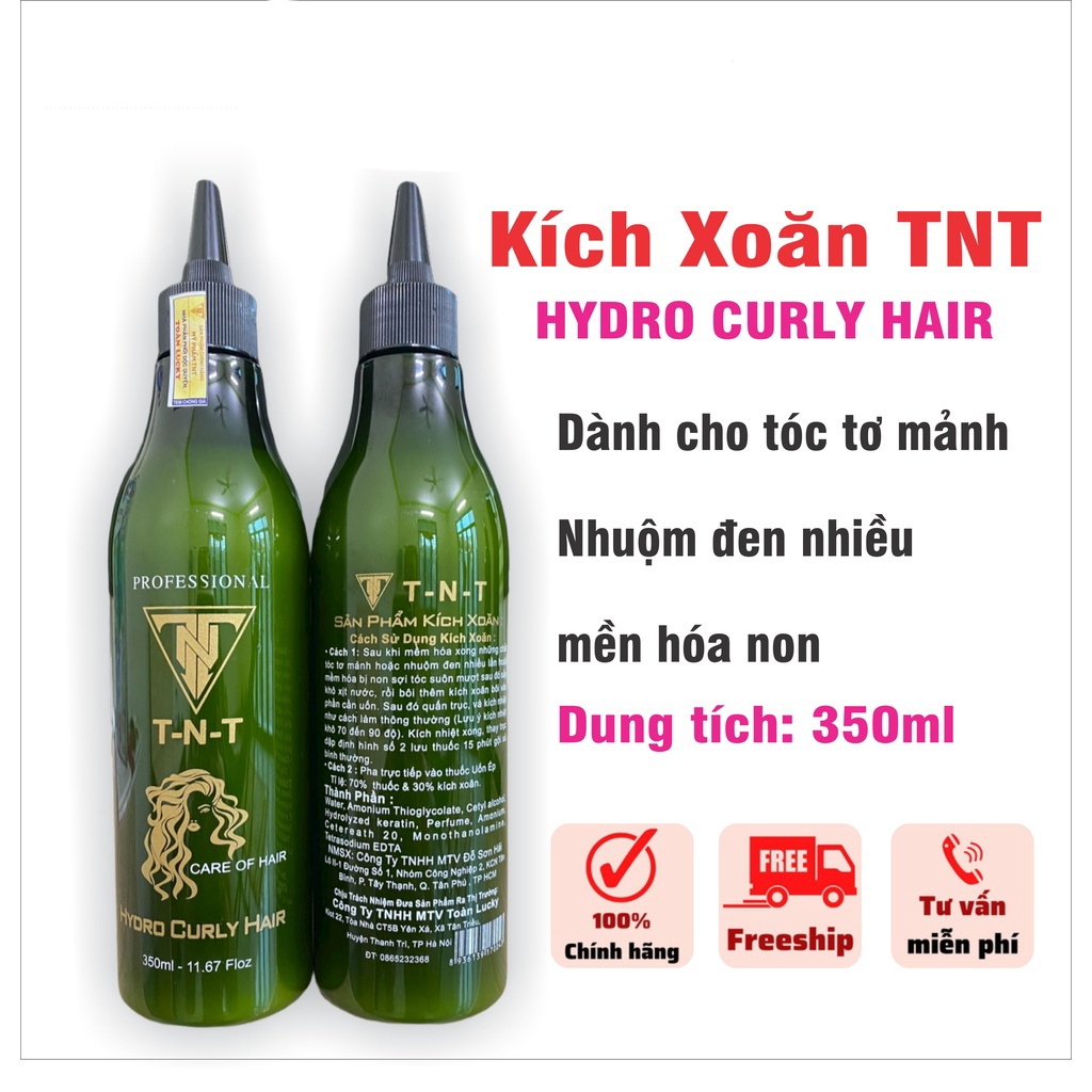 Thuốc Kích xoăn tóc Hydro Curl Hair TNT 425ml (kèm ảnh thật)