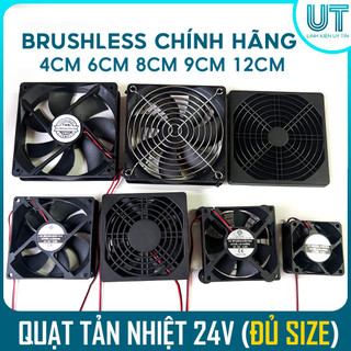 Quạt tản nhiệt Brushless 24V 2200 - 3000RPM vòng/ phút - Quạt đủ kích cỡ 4x4cm 6x6cm 7x7cm 8x8cm 9x9cm 12x12cm