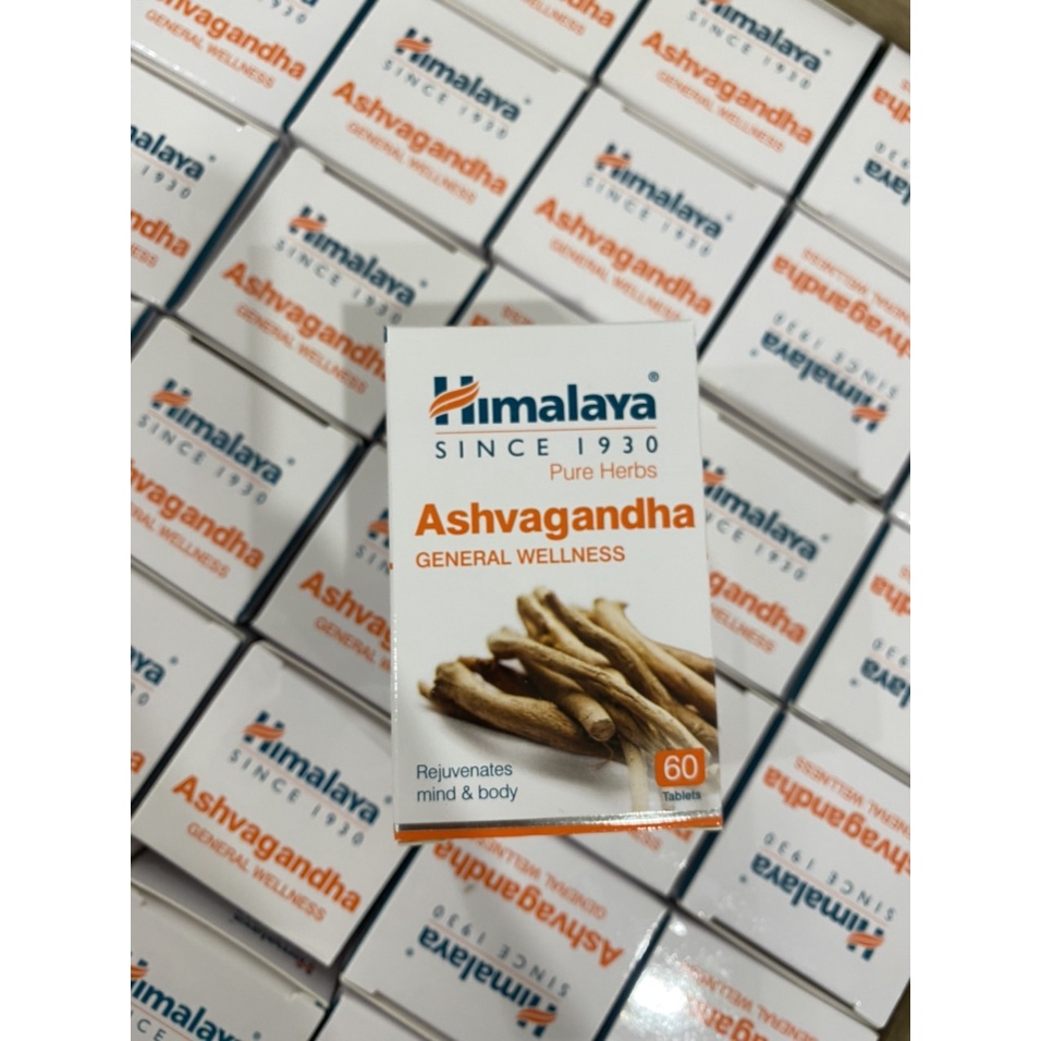 Ashwagandha Himalaya hộp 60 Viên Date 2026 Sâm Ấn tăng cường sinh lý nam giớ nâng cao sức đề kháng