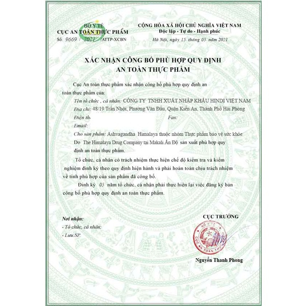 Ashwagandha Himalaya hộp 60 Viên Date 2026 Sâm Ấn tăng cường sinh lý nam giớ nâng cao sức đề kháng