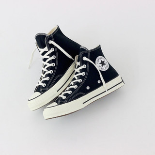 Giày Converse_Cổ Cao/Cổ Thấp, giày sneaker đen trắng đế bệt đủ size 36 - 43 full box