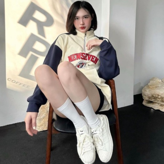 Giày Adidas Superstar bản mới nhất 2022 màu trắng kem, giày Superstar nam nữ full box