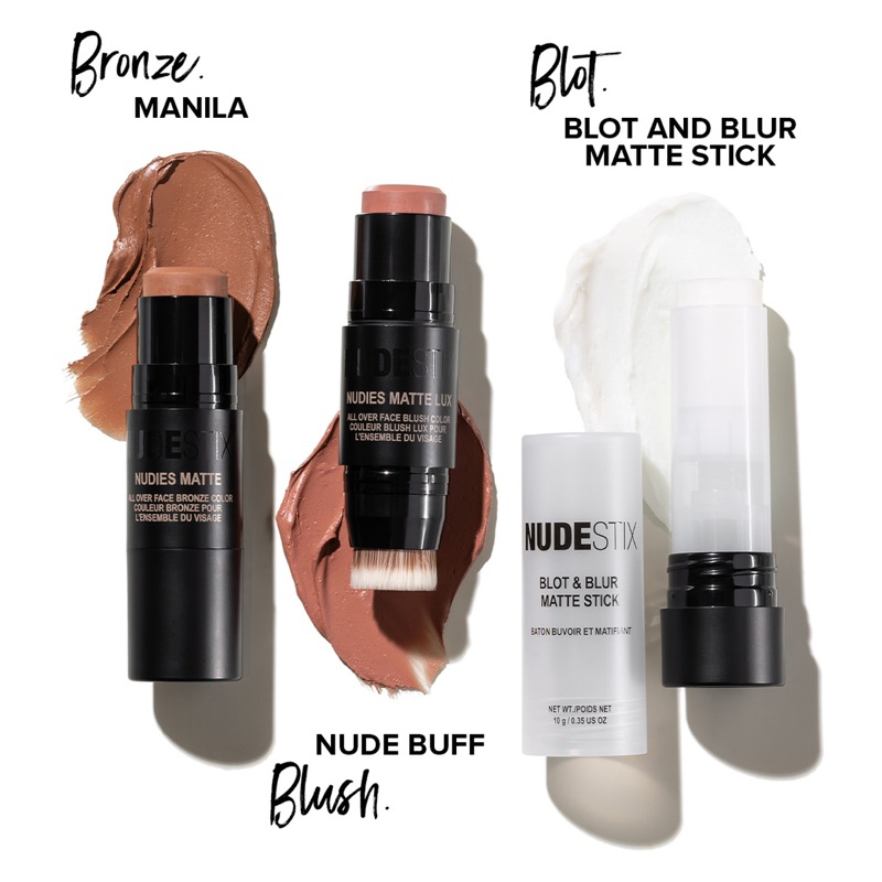 Set 3 món fullsize Nudestix No Edit, No Filter, Just Glam 3-Piece Glamzilla $104