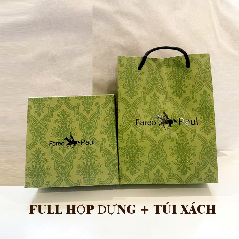 Thắt lưng nam , dây nịt nam cao cấp Fareopaul Full hộp đựng chất liệu da bò nguyên tấm V45