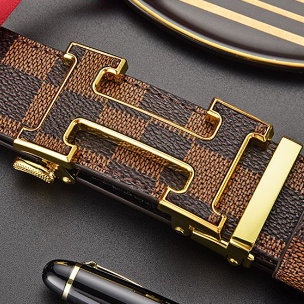 Thắt lưng nam , dây nịt nam cao cấp Fareopaul Full hộp đựng chất liệu da bò nguyên tấm V45