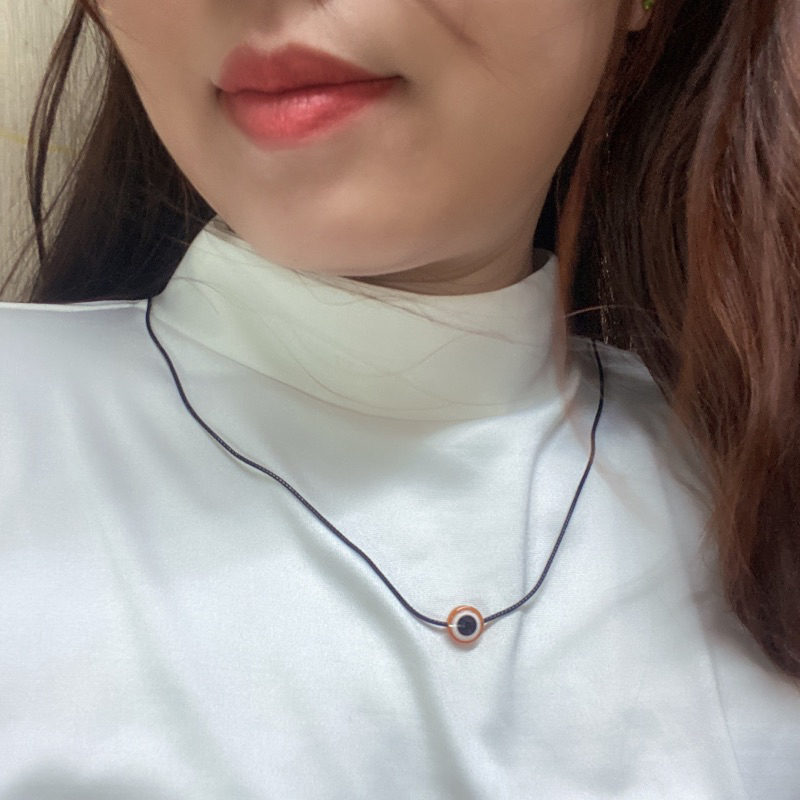 Vòng  cổ Evil Eye dây da thời trang
