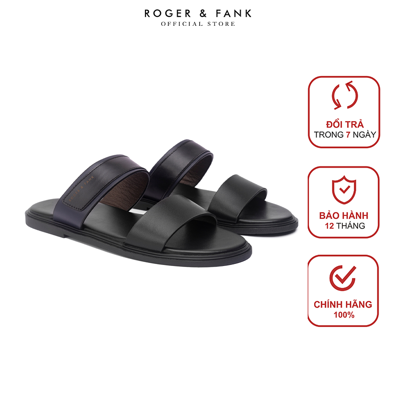 Dép Quai Ngang Da Bê Cao Cấp BST Eternal Sandals Roger & Fank - SD004