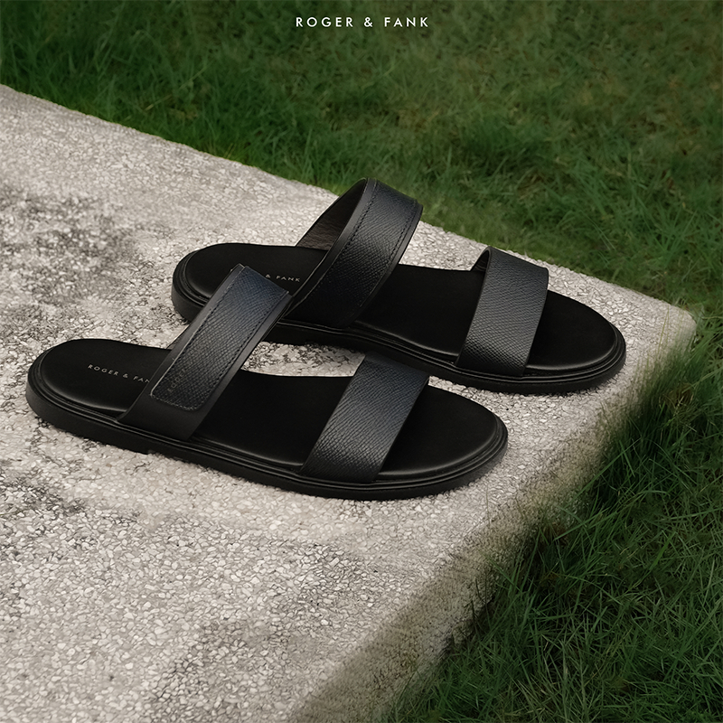 Dép Quai Ngang Da Bê Cao Cấp BST Eternal Sandals Roger & Fank - SD004