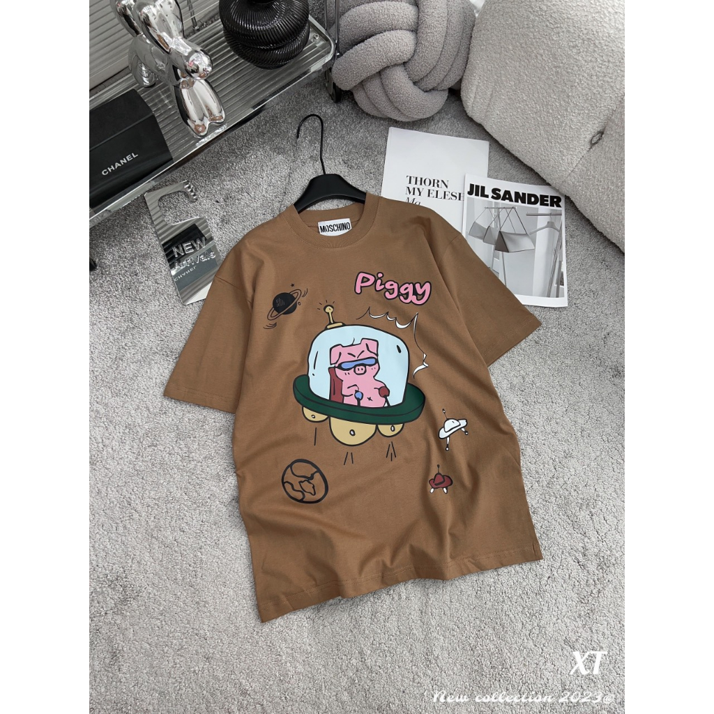 Áo Phông Nâu Piggy Kim Anh Bùi