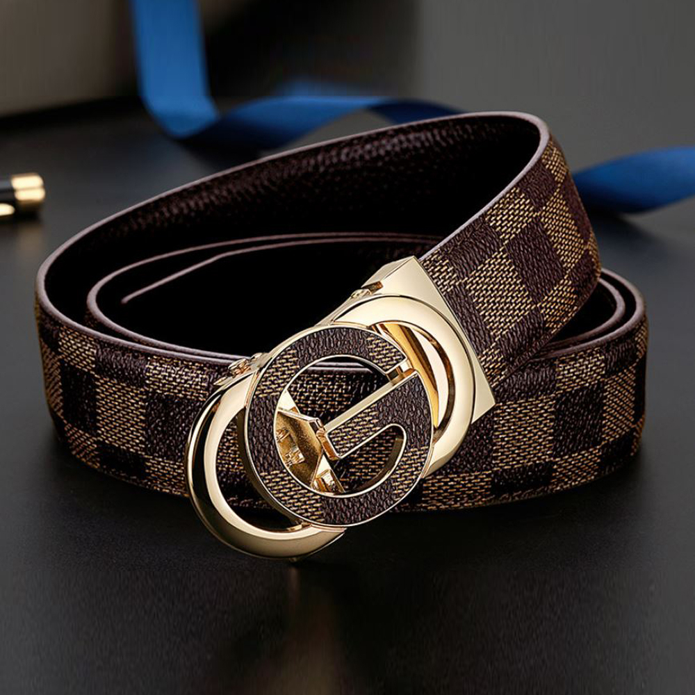 Thắt lưng nam , dây nịt nam cao cấp Fareopaul Full hộp đựng chất liệu da bò nguyên tấm V46