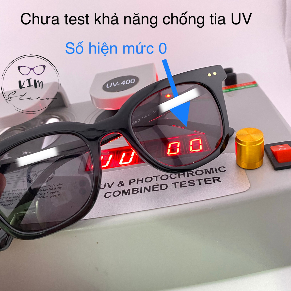 COMBO Kính râm/mát có độ sẵn cắt độ cận theo yêu cầu- Kính mát Chữ V dẻo gọng vuông thời trang nam nữ Hàn quốc