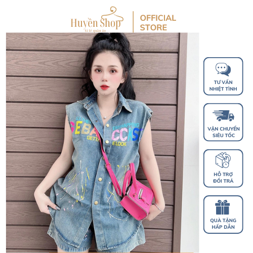 Sét Bộ Bò Áo Sát Nách Cổ Sơ Mi Áo Chữ Màu,Vẩy Sơn Mix Quần Sooc Kiểu Dáng Phong Cách Nắng Động,Cực Hách Dáng @Huyền shop