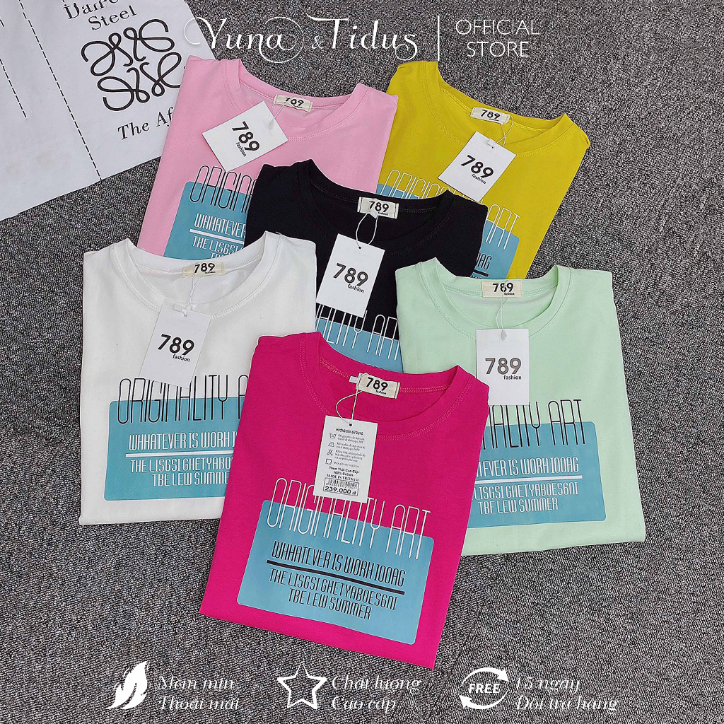 Áo Thun Thái Nữ Cao Cấp Chất Xịn Đẹp Mịn Mát MIYUNA Mã Hình Gấu Xinh Xắn