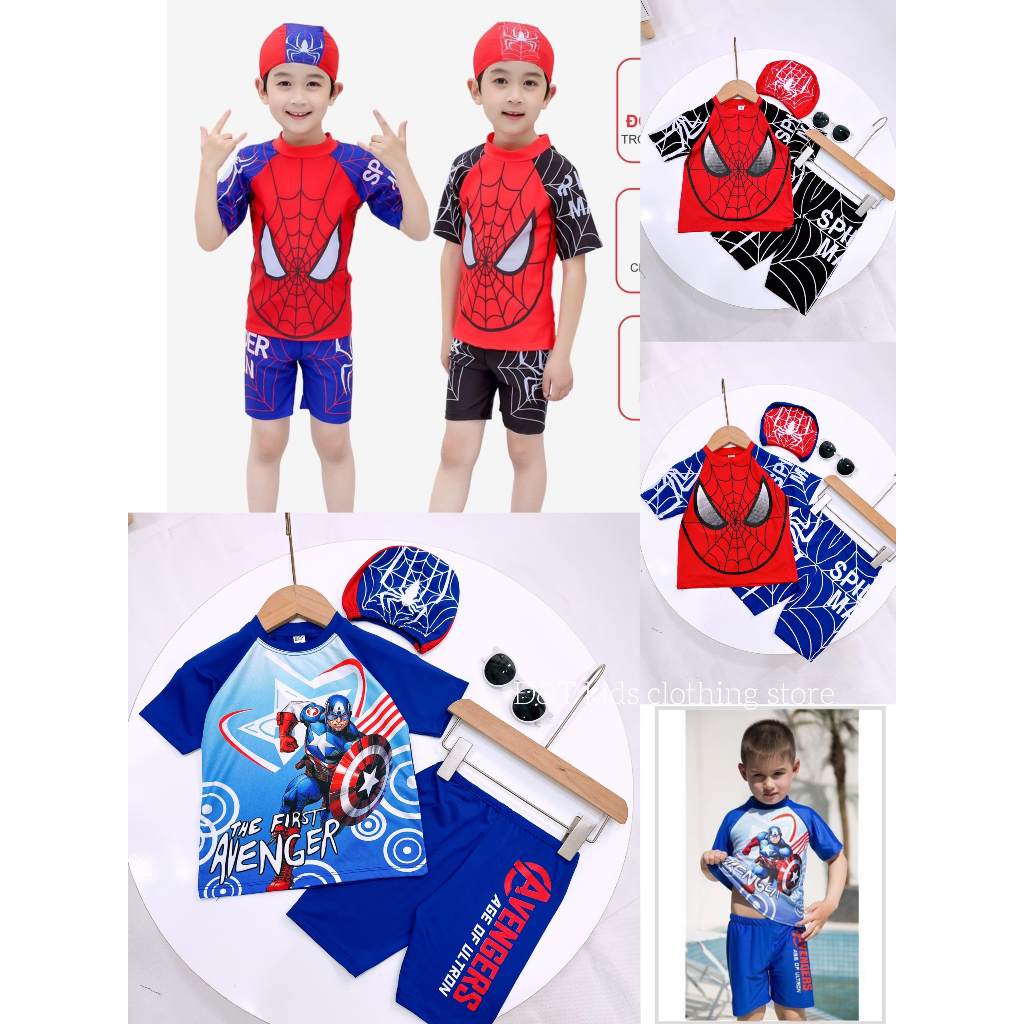 SÉT BỘ BƠI 3ct HÌNH SIÊU NHÂN NHỆN SIÊU CHẤT