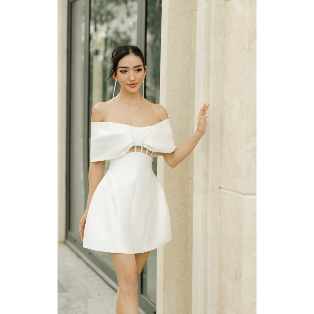 LE SOLEIL - Áo Cúp Nơ Ngực Bẹt Vai Dễ Thương CICI TOP