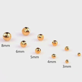Hạt bi tròn khía/cắt giác mạ vàng tĩnh điện bền màu