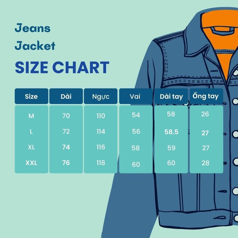 Áo Khoác Jeans Xanh Trơn From Rộng,Thời Trang Unisex Phong Cách Hàn Quốc