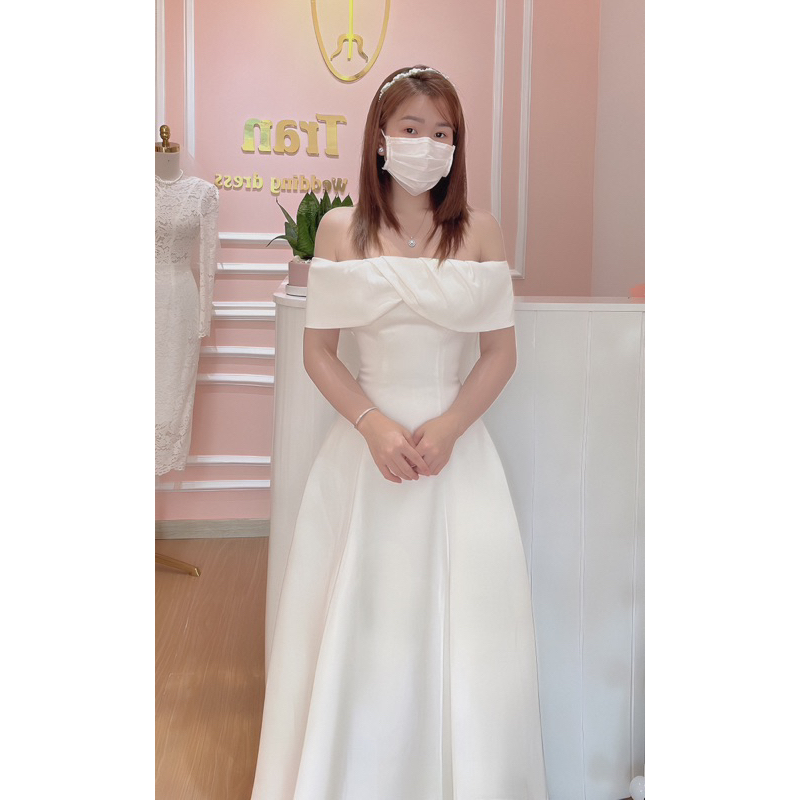VdP196-váy cưới đi bàn Mie Tran, đầm thiết kế cao cấp, nhận may váy cưới theo số đo- bigsize miễn phí