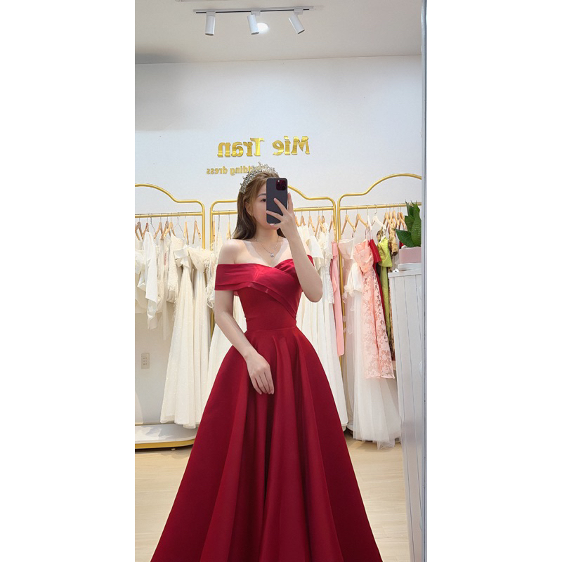 VDP178 - váy cưới đi bàn Mie Tran, đầm thiết kế cao cấp, nhận may váy cưới theo số đo- bigsize miễn phí