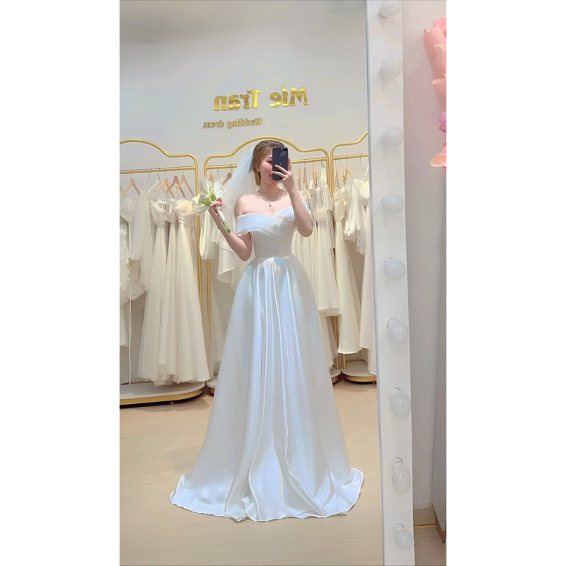 VDP178 - váy cưới đi bàn Mie Tran, đầm thiết kế cao cấp, nhận may váy cưới theo số đo- bigsize miễn phí
