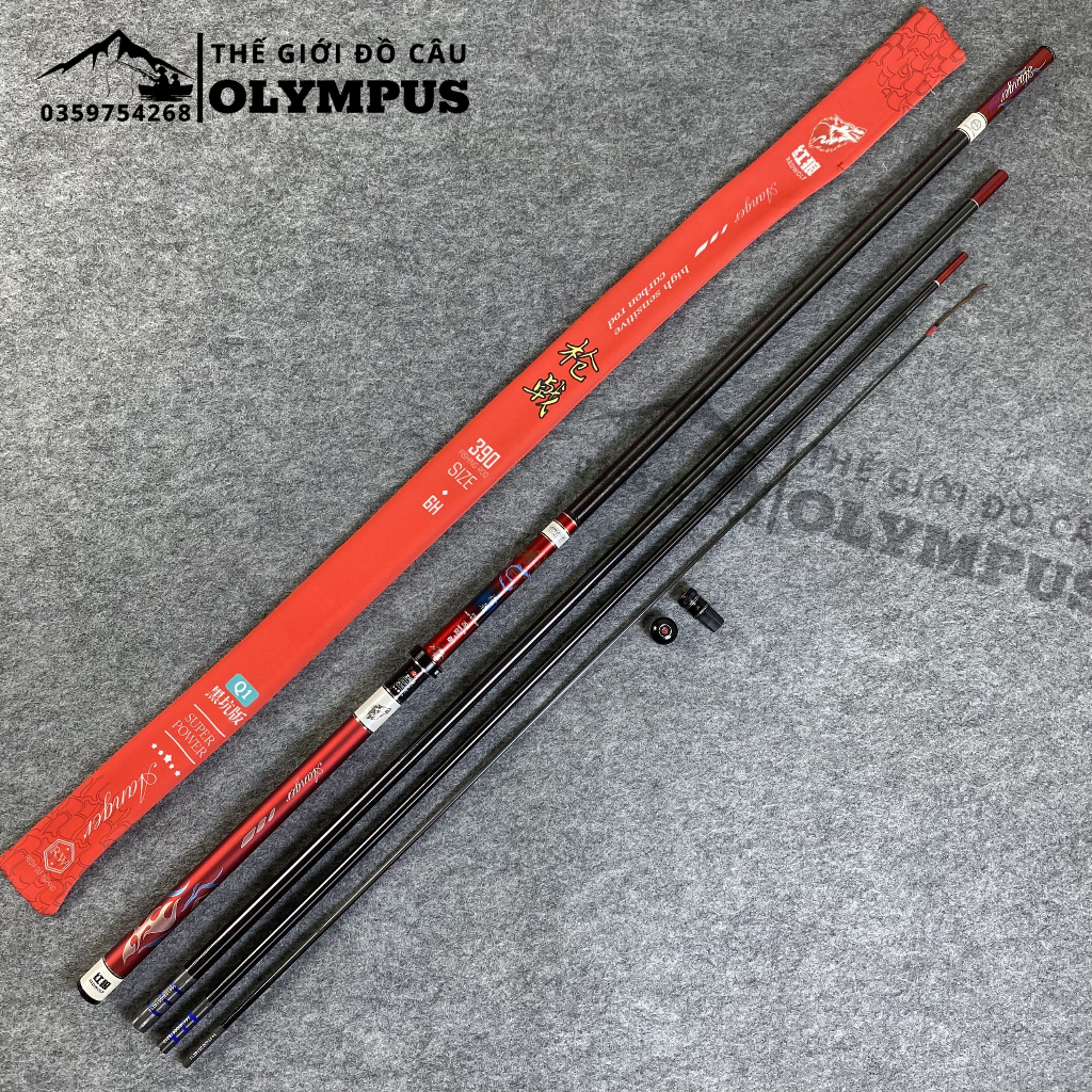 Cần câu đài RedWolf Sang Kích Q1-6H -- cần câu cực phẩm siêu nhẹ siêu cảm giác siêu khỏe, cần câu tay cần câu đơn