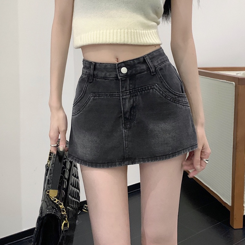 Quần váy, chân váy chữ A dáng ngắn kèm lót mẫu mới hottrend