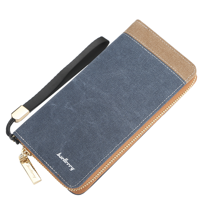 Ví dài ví cần tay vải canvas thời trang cho mọi giới tính VD7