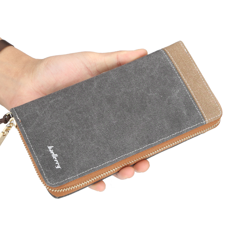 Ví dài ví cần tay vải canvas thời trang cho mọi giới tính VD7