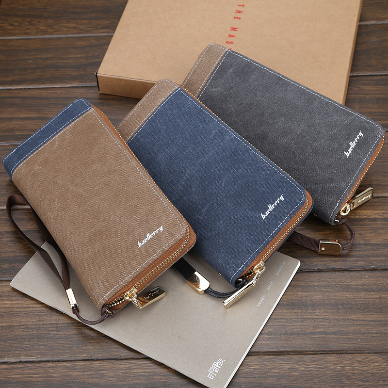 Ví dài ví cần tay vải canvas thời trang cho mọi giới tính VD7