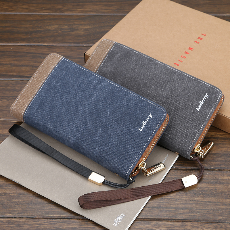 Ví dài ví cần tay vải canvas thời trang cho mọi giới tính VD7