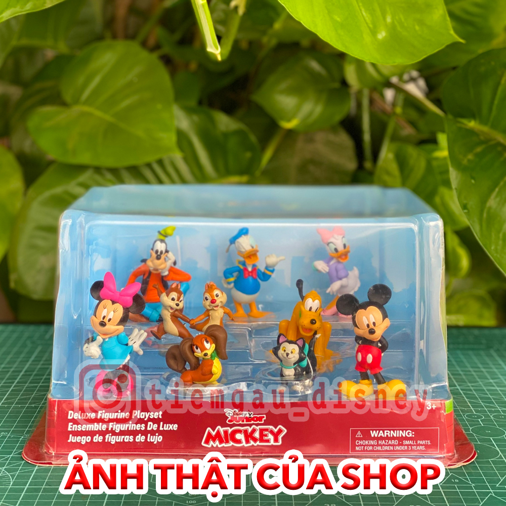 Bộ đồ chơi cao cấp Mickey and Friends Deluxe  - độc quyền PVC Mega Figurine, Chính hãng Disney