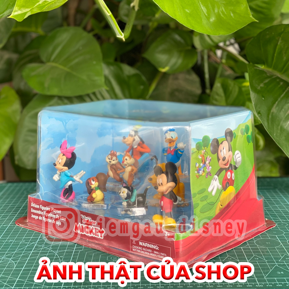 Bộ đồ chơi cao cấp Mickey and Friends Deluxe  - độc quyền PVC Mega Figurine, Chính hãng Disney